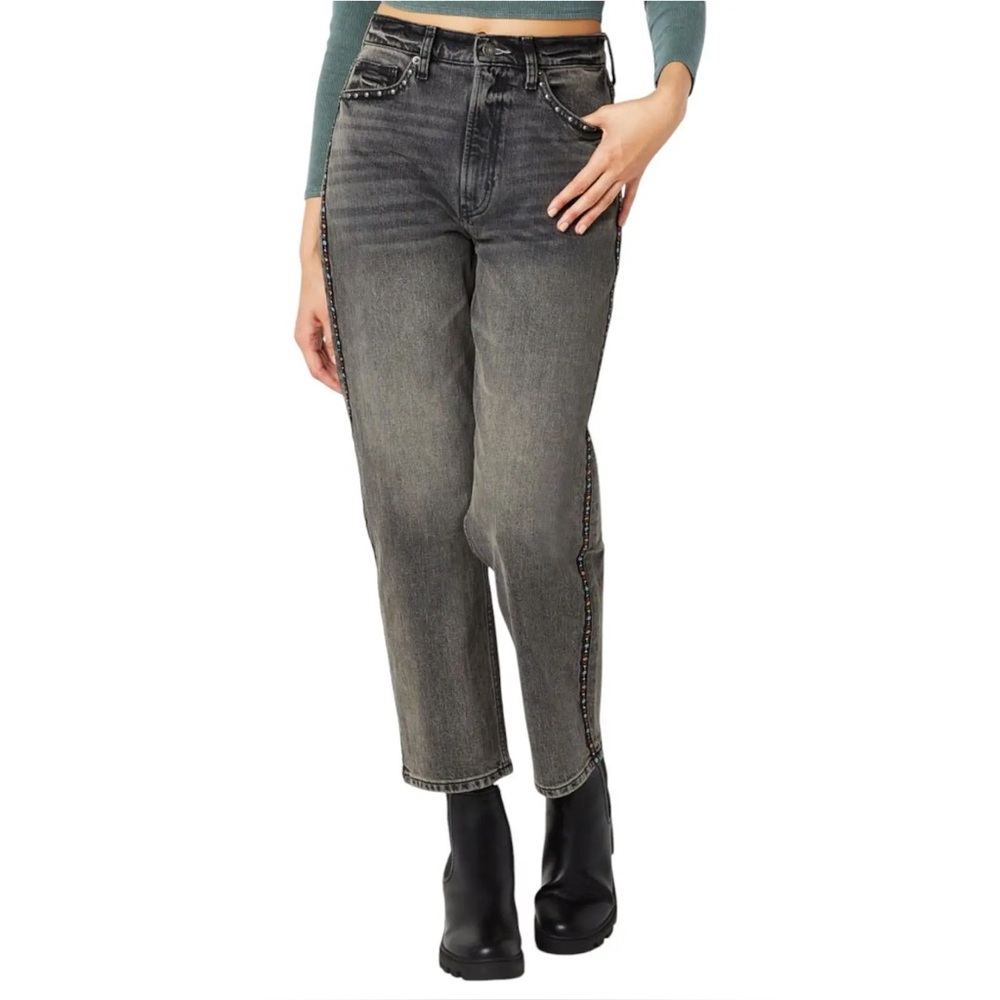 Arizona Juniors Women's Vintage Highest Rise Straight‎ Leg Jeans western